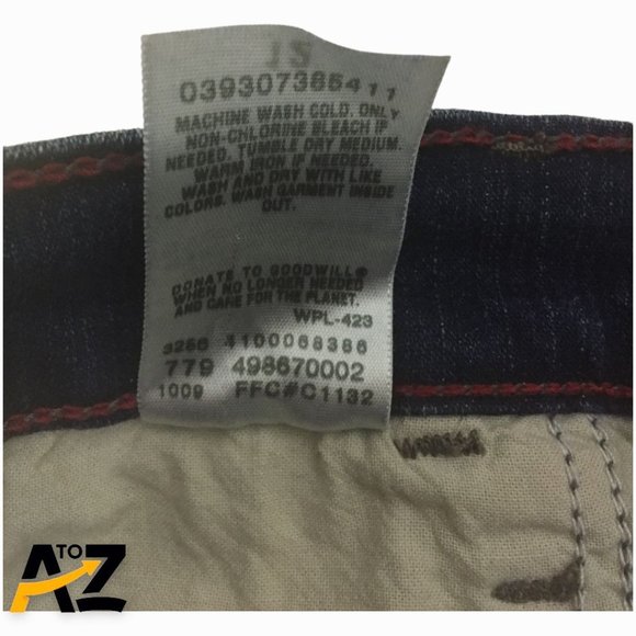 Levis 512 Perfectly Slimming Womens Jeans Capri Size 12 Blue Stretch - Picture 11 of 13